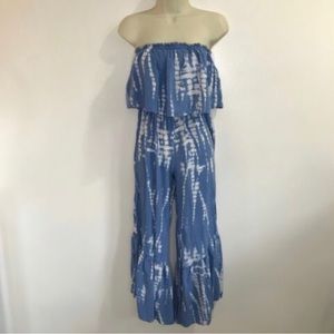 Japna Off The Shoulder Tie Dye Jumpsuit